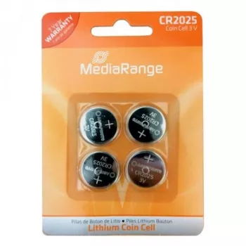 MEDIARANGE MRBAT131 CR2025 Lithium-Knopfzelle 3V 160mAh 4er-Pack
