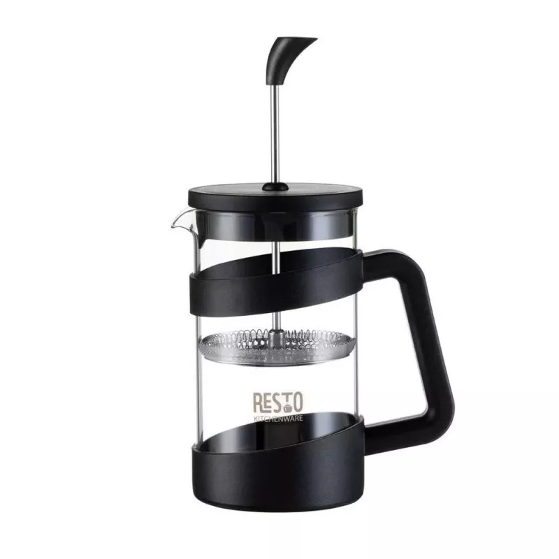 RESTO French Press 600ml Edelstahl Borosilikatglas Kaffeepresse