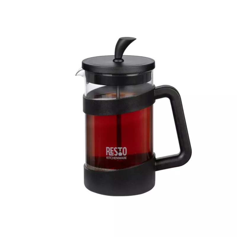 RESTO French Press 600ml Edelstahl Borosilikatglas Kaffeepresse