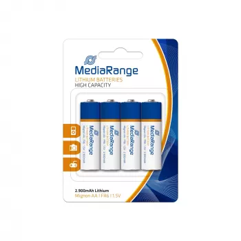 MEDIARANGE MRBAT154 Lithium AA Battery 1.5V 4-Pack