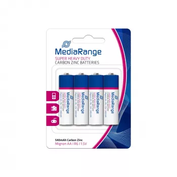 MEDIARANGE MRBAT144 Kohle-Zink AA-Batterie 1,5V 4er-Pack
