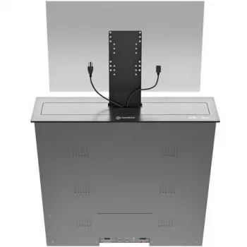 ONKRON Monitor Stand Riser mit Schublade, bis 24 inch, Schwarz, NWSSC24-B