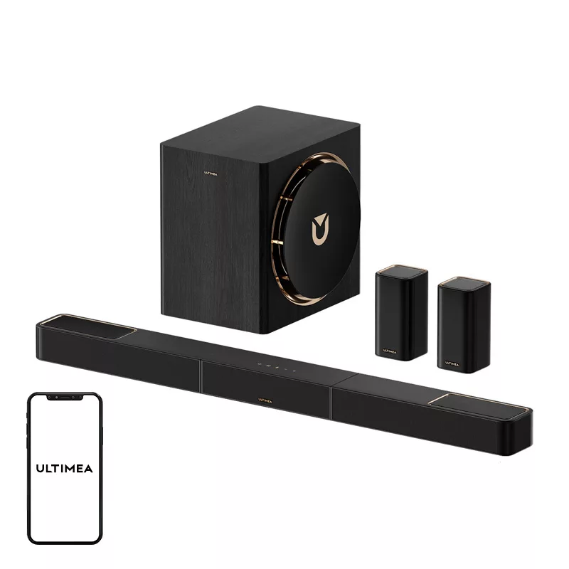 ULTIMEA Ultima Skywave X60 Soundbar 2.1 Kanäle 120W Bluetooth 5.0 HDMI ARC Schwarz