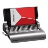 Fellowes Quasar-E 500 Elektrische Comb-Bindemaschine, 20-Blatt-Stanzung, 500-Blatt-Bindekapazität, A4, 21 rechteckige Löcher, verstellbarer Rand, Metall-/Kunststoffgehäuse, großer Abfallbehälter