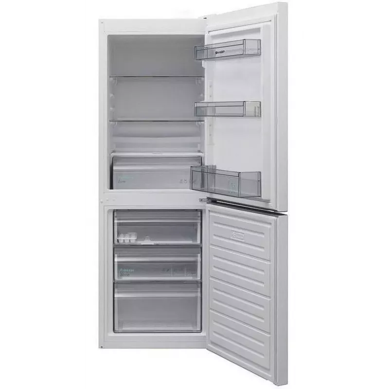 Sharp SJ-FBB02DTXWE-EU Stand-Kühl-Gefrierkombination, Weiß, 324 L, E