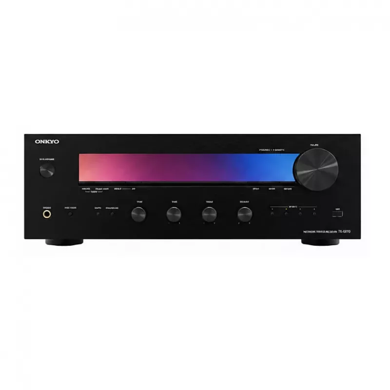 Onkyo TX-8470BMMP Stereo-Receiver mit Class G Verstärkung, 110W/Kanal, Schwarz