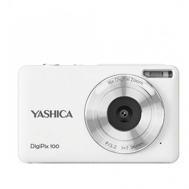 Yashica DigiPix 100 Weiße Digitalkamera