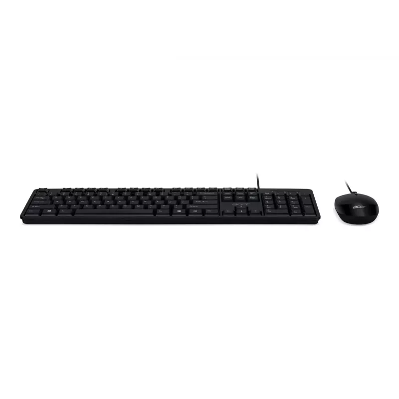 Acer Combo 100 AKW900 + AMW920 Kabelgebundenes Tastatur- und Maus-Set, US-International-Layout, Schwarz, Retail Pack