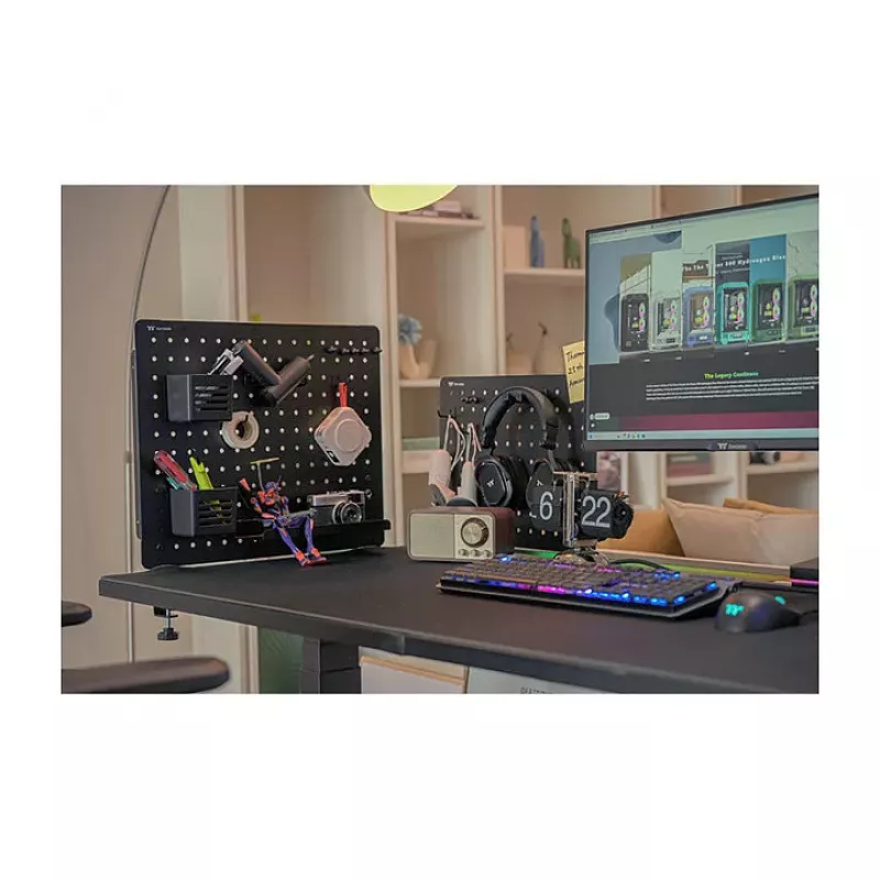 Thermaltake Gaming-Schreibtisch-Lochplatte Large Black