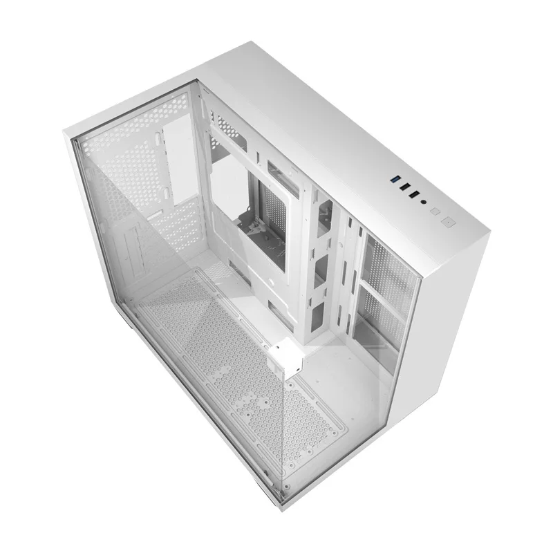 DARKFLASH TH285M White Mid-Tower Computer Case mit gehärtetem Glas