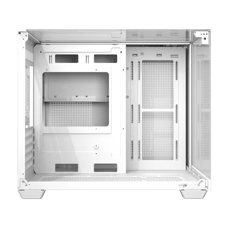 DARKFLASH TH285M White Mid-Tower Computer Case mit gehärtetem Glas