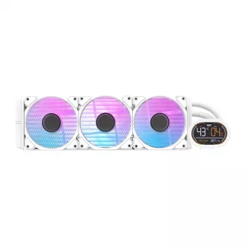 DARKFLASH DH360D White v2 360mm All-in-One Flüssigkeits-CPU-Kühler, ARGB, Weiß