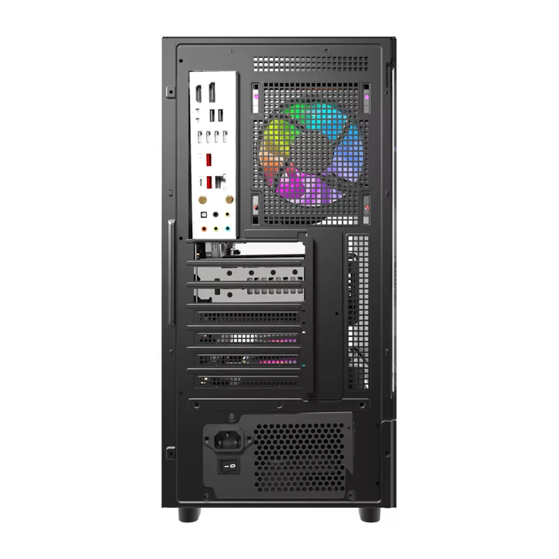 DarkFlash DS950 Mid-Tower Computer Case (Black) mit 6 vorinstallierten ARGB-Lüftern