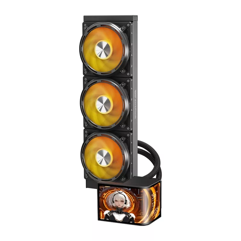 DarkFlash UV360 CPU-Kühler (Schwarz) - 360mm AIO-Flüssigkeitskühler mit ARGB