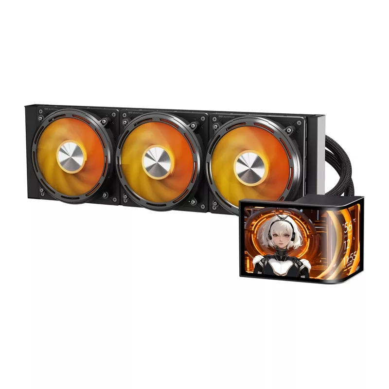 DarkFlash UV360 CPU-Kühler (Schwarz) - 360mm AIO-Flüssigkeitskühler mit ARGB