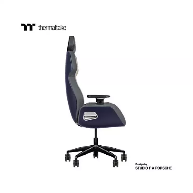 Thermaltake ARGENT E700 Future Dusk mit Slate Gray Crayon Echtleder-Stuhl