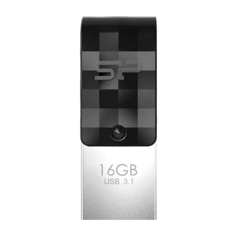 Silicon Power Mobile C31 USB Flash Drive 16GB USB 3.1 Gen 1 / USB-C Schwarz