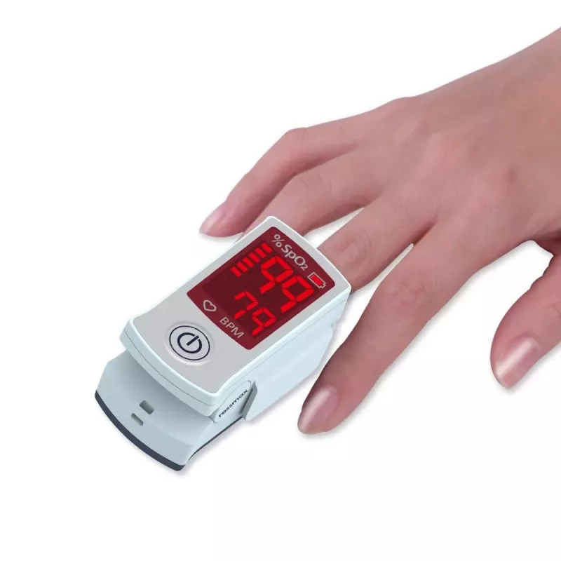 ROSSMAX SB100 Fingertip-Pulsoximeter mit SpO2- und Pulsfrequenzüberwachung, zweifarbiges LED-Display, 6 Anzeigemodi, automatische Abschaltung, Batteriestandsanzeige, für den Heim- und Klinikeinsatz