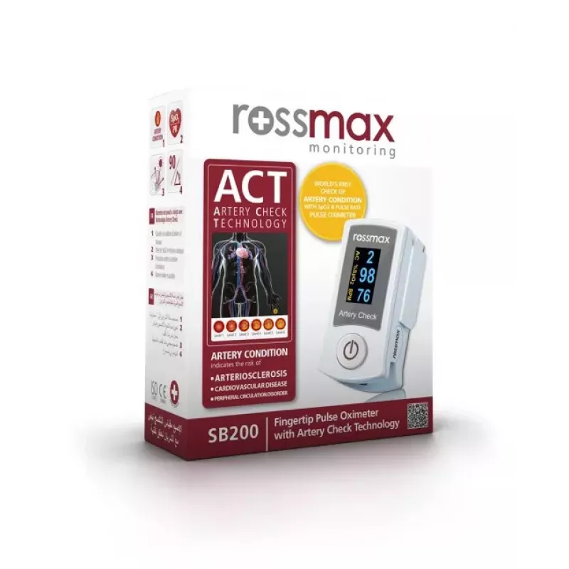 Rossmax SB200 Pulsoximeter Fingerclip mit Artery Check Technology