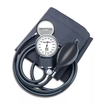 ROSSMAX Palm Type Aneroid Sphygmomanometer GB102 with Nylon Cuff and Carrying Case