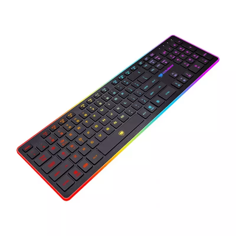 COUGAR Vantar Gaming-Tastatur, Schweizer Layout, Scissor-Switch, 8-Farben-Hintergrundbeleuchtung