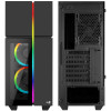 Aerocool Playa Midi-Tower, Tempered Glass - Black