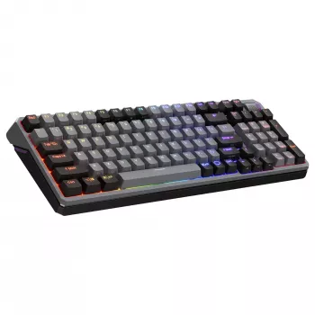 Cooler Master MK770 Kabellose Mechanische Tastatur (Französisches AZERTY) - Kailh Box V2 Red Switches, RGB-Beleuchtung, Hot-Swappable, Gasket Mount, 4000mAh Akku, Magnetische Handballenauflage