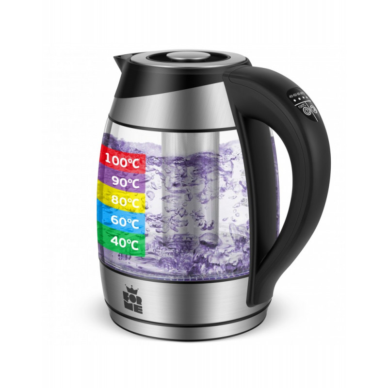ForMe FKG-488 Kabelloser Wasserkocher 1,8 L Silber/Schwarz