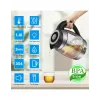 ForMe FKG-488 Kabelloser Wasserkocher 1,8 L Silber/Schwarz