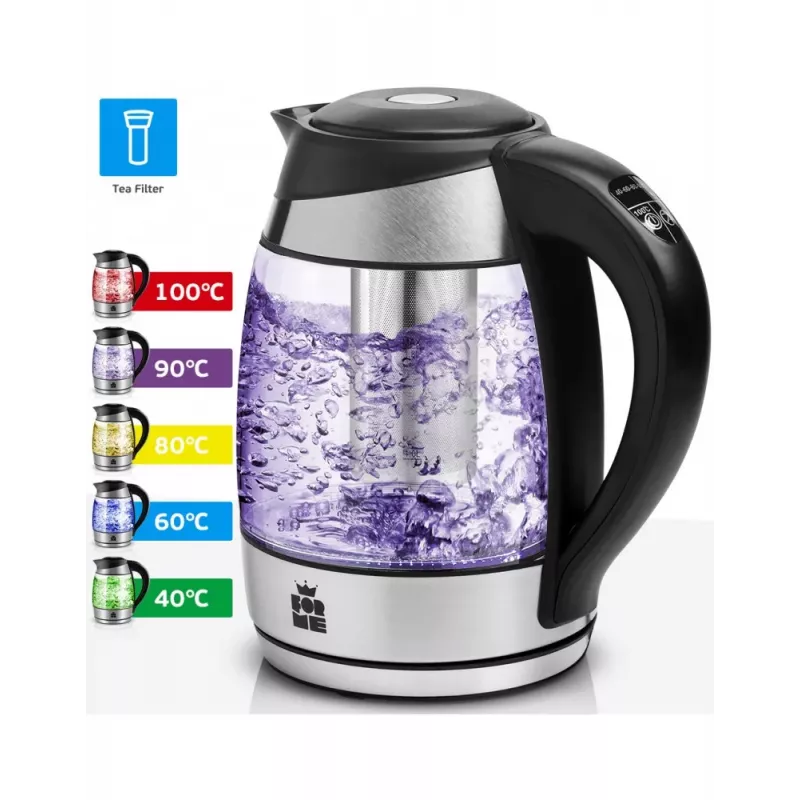 ForMe FKG-428 Wasserkocher 1,7L 2200W Glas
