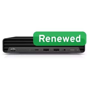HP Renewed EliteDesk 800 G6 Desktop-PC, Intel Core i5-10500T, 8GB RAM, 256GB SSD, Intel UHD Graphics 630, Windows 11 Pro, Grad B