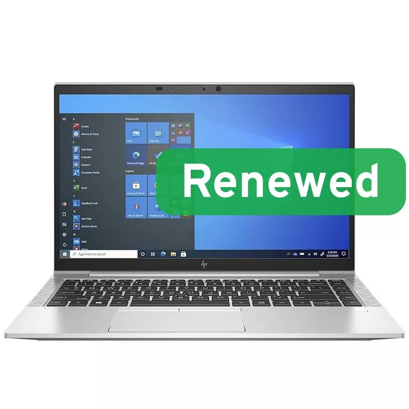 HP Renewed Grade B EliteBook 840 G8 14 Zoll Laptop - Intel Core i5-1135G7, 16 GB RAM, 256 GB SSD, Intel Iris Xe Grafik, Windows 11 Pro, Nordische Tastatur