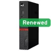Lenovo Renewed Grade B ThinkCentre M715q Tiny Desktop PC - AMD Ryzen 5 2400GE, 8GB DDR4, 256GB SSD, AMD Radeon Vega 11, Windows 11 Pro
