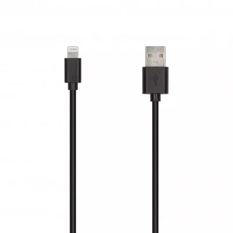 SEEK TOTI USB-A auf Lightning, 2m PVC-Datenkabel 2A (non-MFI), Schwarz