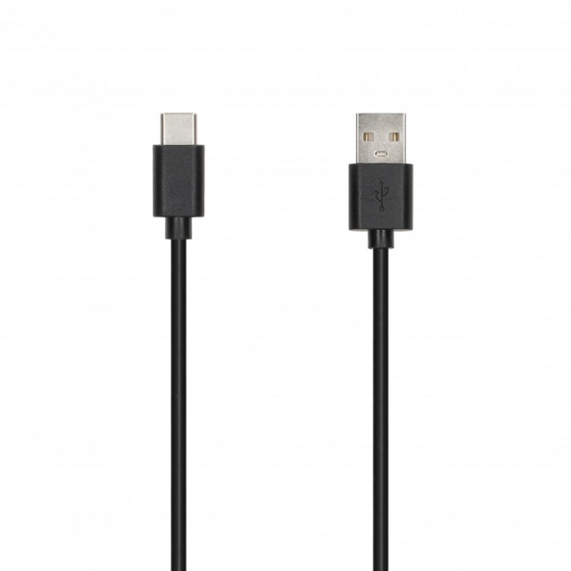 SEEK TOTI USB-A auf Type-C, 1m PVC Datenkabel 3A, Schwarz