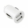 TOTI Dual USB Autoladegerät mit Micro-USB-Kabel 1m 2,1A, Weiß