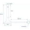 Teltonika Bluetooth Magnetische SMA Antenne 3 dBi 2,4 GHz