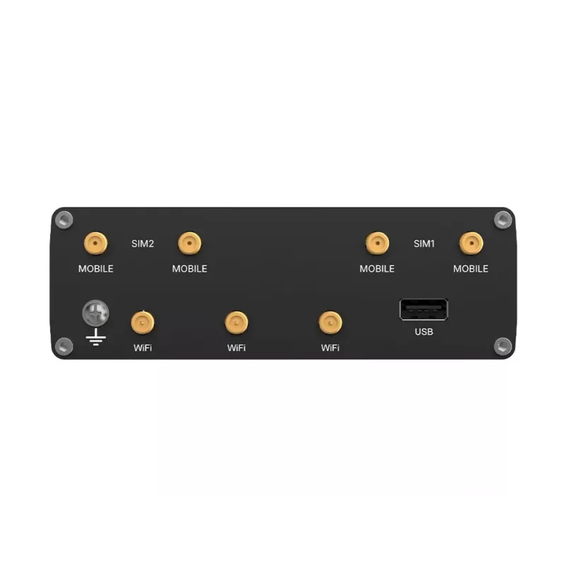 Teltonika RUTC42 5G NR Wireless Router mit 4-Port Gigabit Switch, Dual-Band Wi-Fi 5, Dual SIM, GNSS, Aluminiumgehäuse