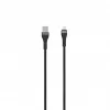 SEEK TOTI USB-A auf Lightning 2m geflochtenes Kabel 2A (Non-MFI) Schwarz