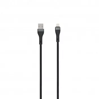 SEEK TOTI USB-A auf Lightning 2m geflochtenes Kabel 2A (Non-MFI) Schwarz