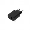SEEK TOTI 20W Type-C + USB A Wand-Schnellladegerät, Schwarz