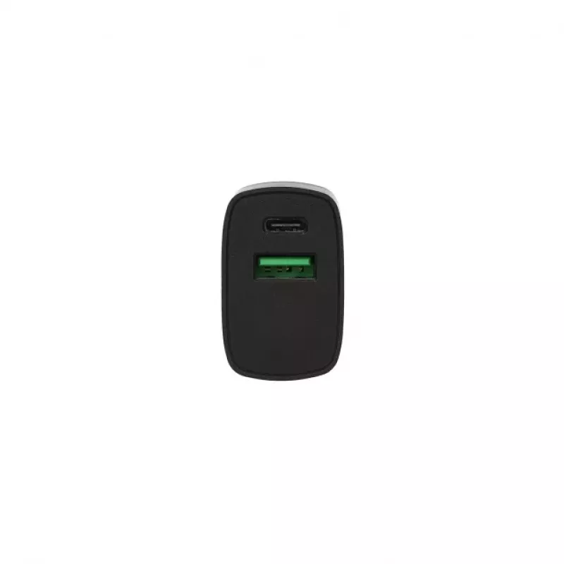 SEEK TOTI 20W Type-C + USB A Wand-Schnellladegerät, Schwarz
