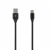SEEK TOTI USB A auf Micro USB, 2m geflochtenes Kabel, 2A, Schwarz