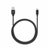 SEEK TOTI USB A auf Micro USB, 2m geflochtenes Kabel, 2A, Schwarz