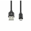 SEEK TOTI USB A auf Micro USB, 2m geflochtenes Kabel, 2A, Schwarz