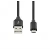 SEEK TOTI USB A auf Micro USB, 2m geflochtenes Kabel, 2A, Schwarz