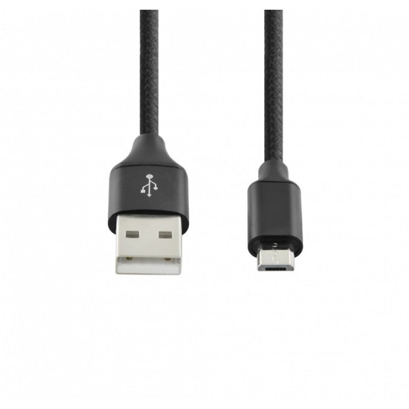 SEEK TOTI USB A auf Micro USB, 2m geflochtenes Kabel, 2A, Schwarz