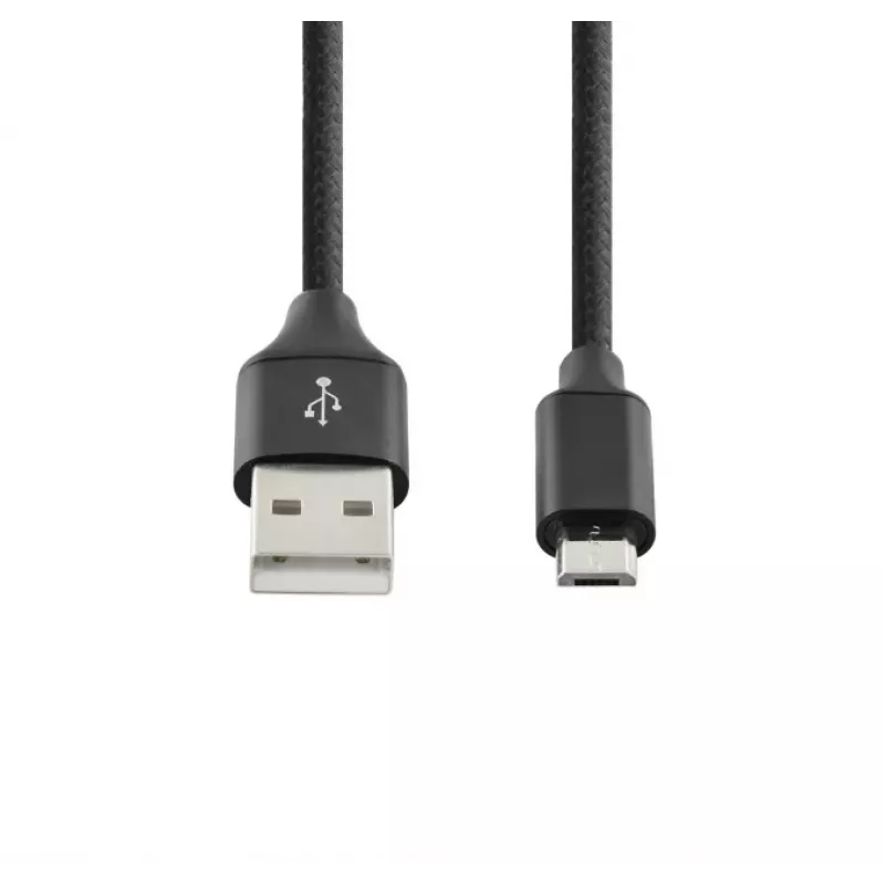 SEEK TOTI USB A auf Micro USB, 2m geflochtenes Kabel, 2A, Schwarz