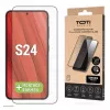TOTI PREMIUM Premium Tempered Glass 3D Screen Protector Full Cover für Samsung Galaxy S24/S25