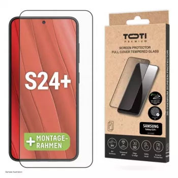 TOTI PREMIUM PREMIUM Tempered Glass 3D Screen Protector Full Cover für Samsung Galaxy S24+/S25+